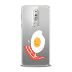 Lex Altern TPU Silicone Nokia Case Egg Bacon Surfing
