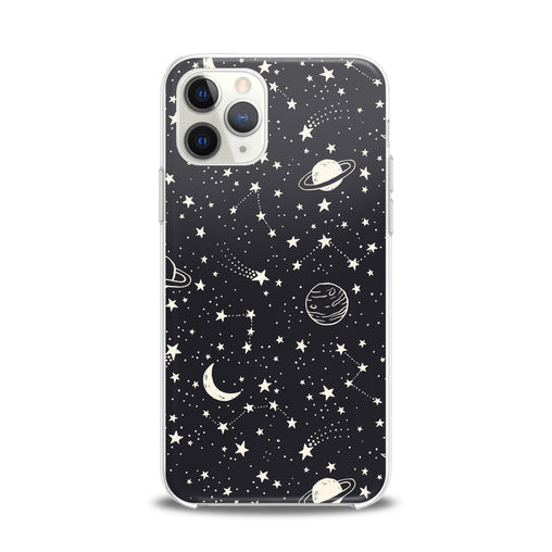 Lex Altern TPU Silicone iPhone Case White Constellation Art