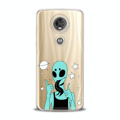 Lex Altern TPU Silicone Motorola Case Green Crazy Alien