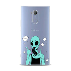 Lex Altern TPU Silicone Sony Xperia Case Green Crazy Alien
