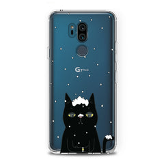 Lex Altern TPU Silicone LG Case Black Snowy Cat