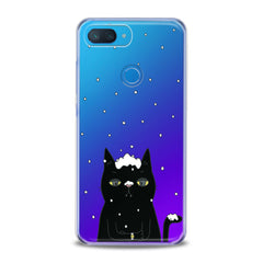 Lex Altern TPU Silicone Xiaomi Redmi Mi Case Black Snowy Cat