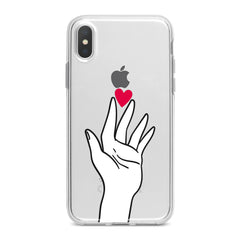 Lex Altern TPU Silicone Phone Case Touch Heart