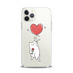 Lex Altern TPU Silicone iPhone Case Heart Balloon Cat