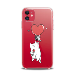 Lex Altern TPU Silicone iPhone Case Heart Balloon Cat