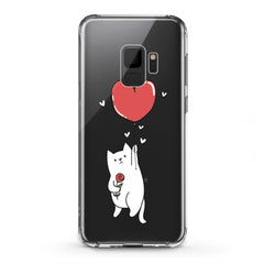 Lex Altern TPU Silicone Samsung Galaxy Case Heart Balloon Cat