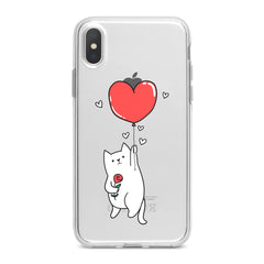 Lex Altern Heart Balloon Cat Phone Case for your iPhone & Android phone.