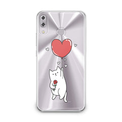 Lex Altern TPU Silicone Asus Zenfone Case Heart Balloon Cat