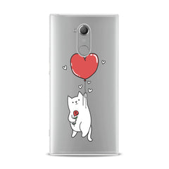 Lex Altern Heart Balloon Cat Sony Xperia Case