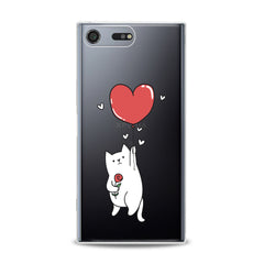 Lex Altern TPU Silicone Sony Xperia Case Heart Balloon Cat