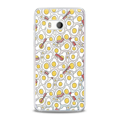 Lex Altern TPU Silicone HTC Case Scrambled Eggs Pattern