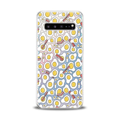 Lex Altern TPU Silicone Samsung Galaxy Case Scrambled Eggs Pattern