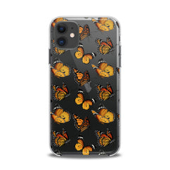 Lex Altern TPU Silicone iPhone Case Yellow Butterflies