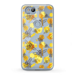 Lex Altern TPU Silicone Google Pixel Case Watercolor Yellow Bee