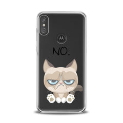 Lex Altern TPU Silicone Motorola Case Grumpy Feline