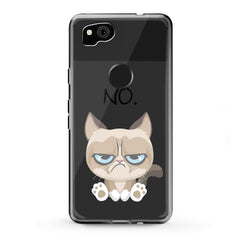 Lex Altern TPU Silicone Google Pixel Case Grumpy Feline