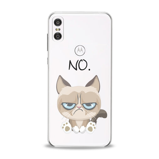 Lex Altern Grumpy Feline Motorola Case