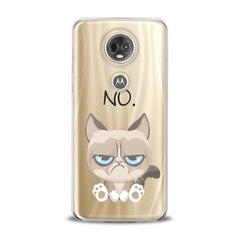 Lex Altern TPU Silicone Motorola Case Grumpy Feline