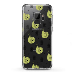 Lex Altern TPU Silicone Samsung Galaxy Case Green Snail Pattern