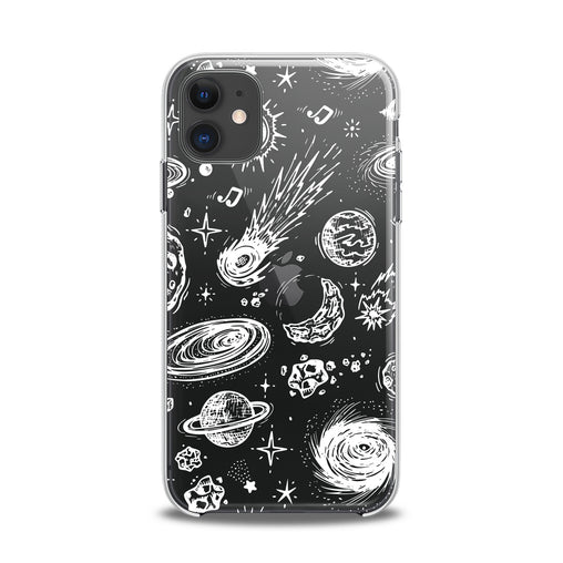 Lex Altern TPU Silicone iPhone Case White Space Art