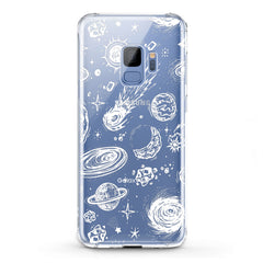Lex Altern TPU Silicone Phone Case White Space Art
