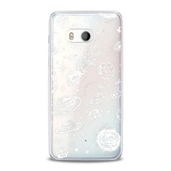 Lex Altern TPU Silicone HTC Case White Space Art