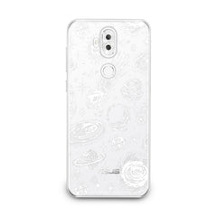 Lex Altern TPU Silicone Asus Zenfone Case White Space Art
