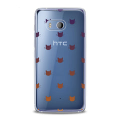 Lex Altern TPU Silicone HTC Case Feline Faces Pattern