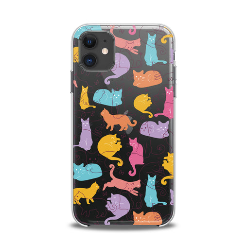 Lex Altern TPU Silicone iPhone Case Bright Drawing Cats