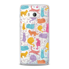 Lex Altern TPU Silicone HTC Case Bright Drawing Cats