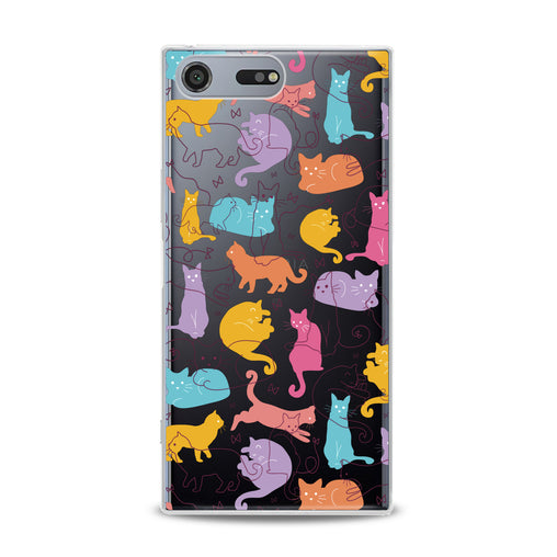Lex Altern Bright Drawing Cats Sony Xperia Case