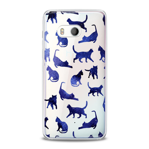 Lex Altern Blue Watercolor Cats HTC Case