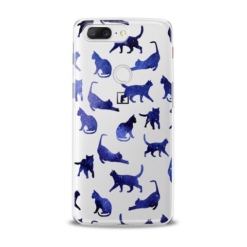Lex Altern Blue Watercolor Cats OnePlus Case