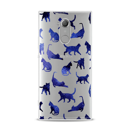 Lex Altern Blue Watercolor Cats Sony Xperia Case