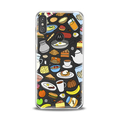 Lex Altern TPU Silicone Motorola Case Chef Food Pattern