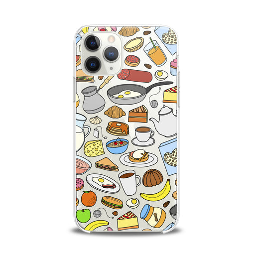 Lex Altern TPU Silicone iPhone Case Chef Food Pattern