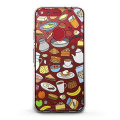 Lex Altern TPU Silicone Google Pixel Case Chef Food Pattern