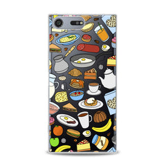 Lex Altern TPU Silicone Sony Xperia Case Chef Food Pattern