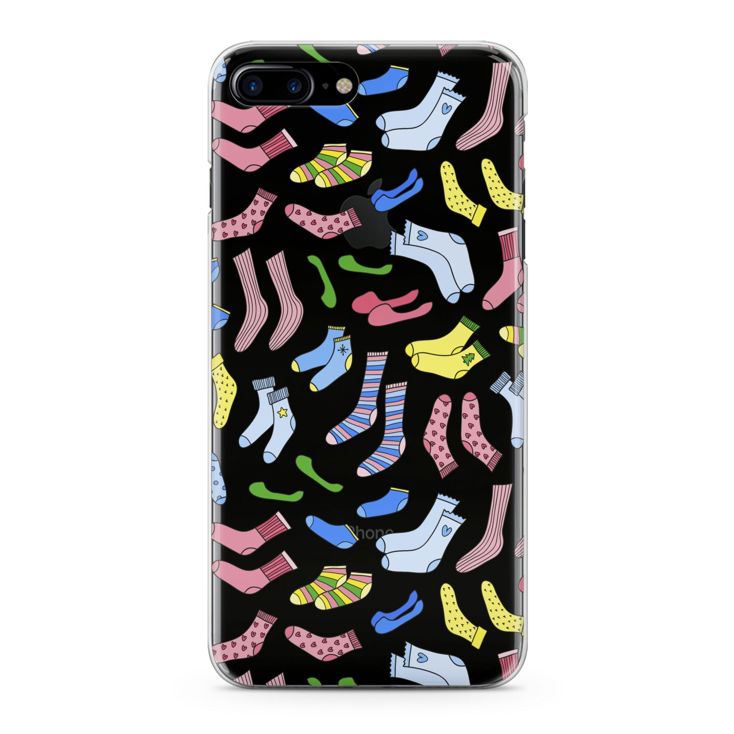 Lex Altern Colored Socks Pattern Phone Case for your iPhone & Android phone.