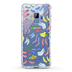 Lex Altern TPU Silicone Samsung Galaxy Case Colored Socks Pattern
