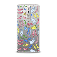 Lex Altern TPU Silicone Nokia Case Colored Socks Pattern