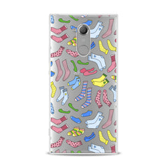 Lex Altern TPU Silicone Sony Xperia Case Colored Socks Pattern