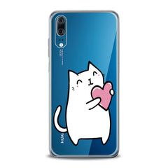 Lex Altern TPU Silicone Huawei Honor Case White Lovely Feline