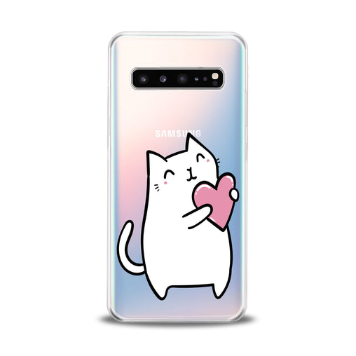 Lex Altern White Lovely Feline Samsung Galaxy Case