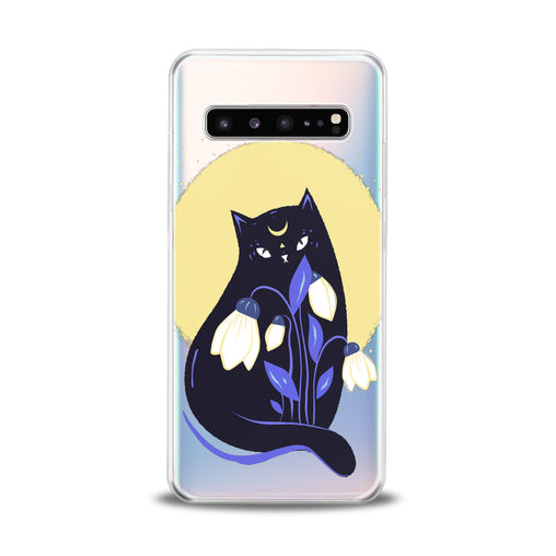 Lex Altern Floral Feline Print Samsung Galaxy Case