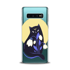Lex Altern TPU Silicone Samsung Galaxy Case Floral Feline Print