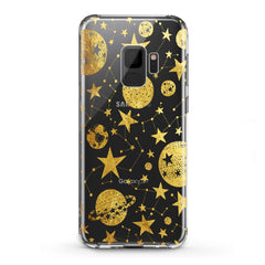 Lex Altern TPU Silicone Samsung Galaxy Case Golden Space Art