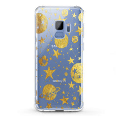 Lex Altern TPU Silicone Samsung Galaxy Case Golden Space Art