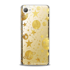 Lex Altern TPU Silicone HTC Case Golden Space Art