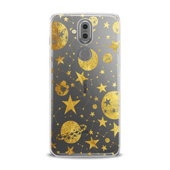 Lex Altern TPU Silicone Phone Case Golden Space Art